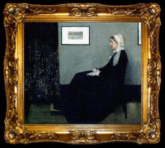 framed  James Abbott Mcneill Whistler Arrangement in Grey and Black, ta009-2
